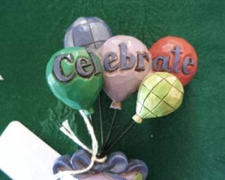 Jim Shore. "Celebrate" balloons