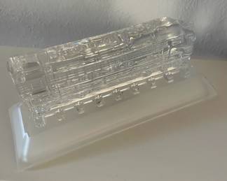 Back view crystal locomotive