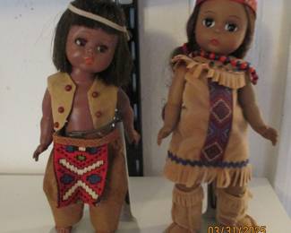 Madame Alexander "Indian boy and girl' dolls
