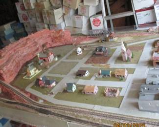 Another view - train track set up