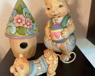 Jim Shore Easter items w/ puppy dog Christmas