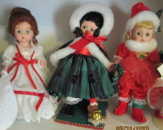 Madame Alexander Christmas dolls
