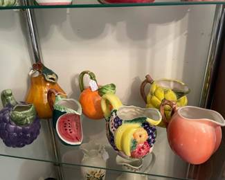 Collectible Pitchers - fruit themed