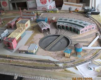 Another view train track set up