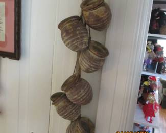 Water jugs hanging decor