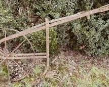 Vintage hand plow cultivator
