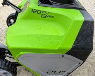 Green Works 20" Snow Blower