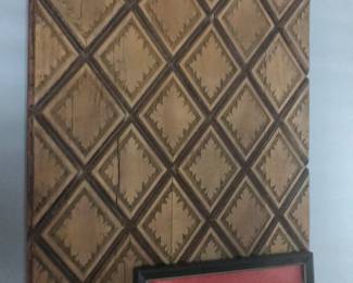 Early wallpaper pattern printing block!