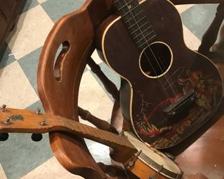 Old guitar and banjo!