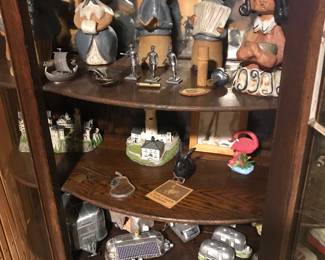 Stoneware figurines, camping collectibles and more!