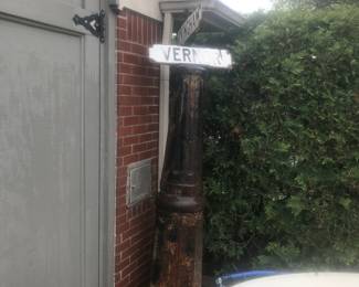 Old Detroit signs and post! Windsurfer with sail!