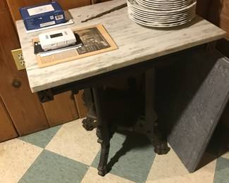 Marble topped Eastlake style table!