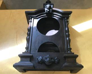 One of several empty clock cases!