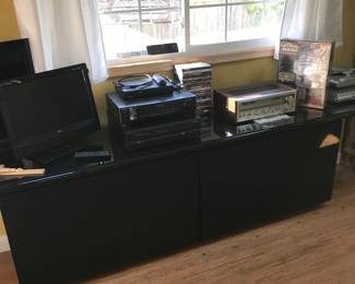 Black Lacquer sideboard by Lodovico Acerbis & Giotto Stoppino for Acerbis. Made in Italy!