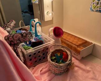 Hair curlers and implements of destruction for beauty. :)