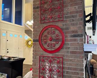 Wrought iron wall art