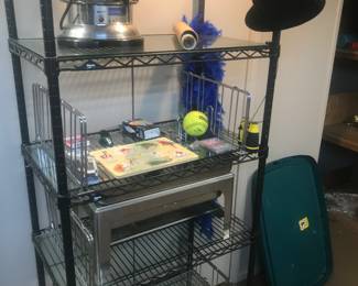 Black metal storage rack!