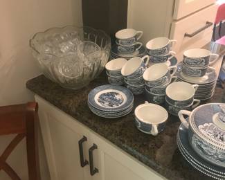 Punch bowl set and china set!