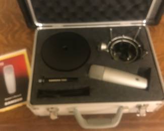 Professional microphone with stand and case!