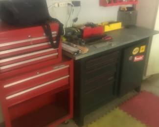 Craftsman Chest and tool bench! Tools Too!