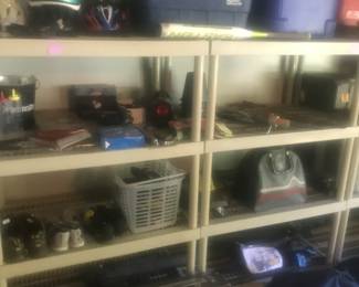 Coolers and helmets. Trailer hitch mounted racks!