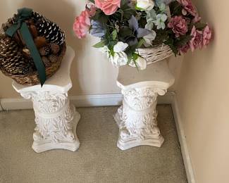 Multiple Pedestals and Flower Displays