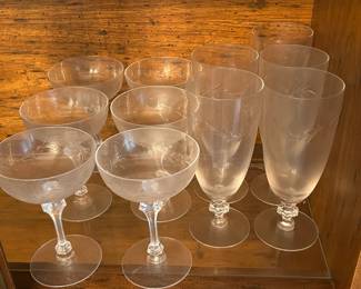 Vintage Wine Glasses