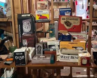 Unopened Appliances, Dishes and Decor