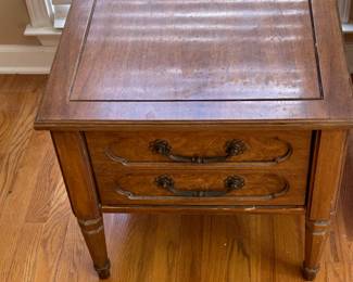 MCM Side Accent Table w/ Single Deep Drawer