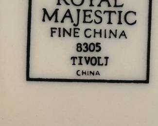 Sango Tivoli 8305 by Royal Majestic China Set