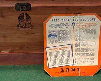 Lane Vintage Art Deco Cedar Lined Blanket Chest