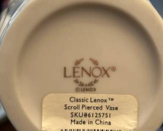 Lenox Flower Vase