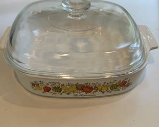 Vintage Corning Ware Dish w/ Glass Lid