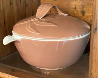 Vintage Flower Crock w/ Lid