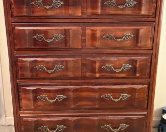 Master Bedroom Set - Dresser, Mirror, Chest, Nightstands, Bed Frame, Mattress & Box Spring