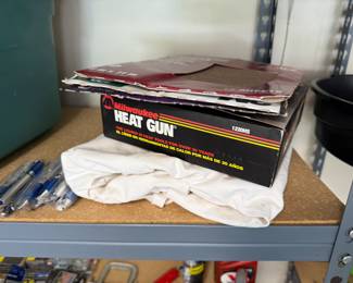 Sand paper and heat gun