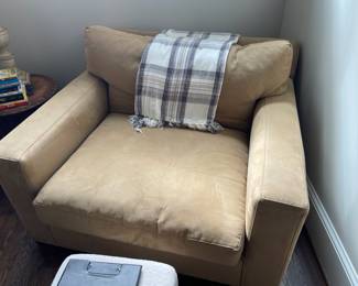 Crate and barrel, plush chair