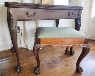 Vintage flip top extension table