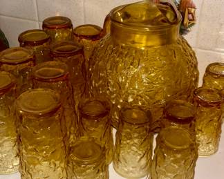 Anchor Hocking Lido Milano glass set