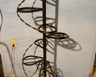Vtg metal plant stand
