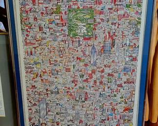 Vintage Tony Graham Manhattan Print