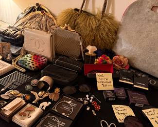 Purses, jewelry and makeup
