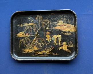 70. Antique Tole Painted Tray