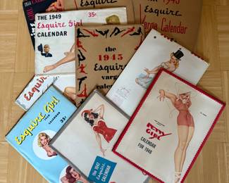 Vargas Girls Calendars
1943, 1944,1945, 1946,1947,1948,1949,1950,1951,1954