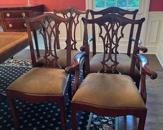 Beautiful Hickory Chairs - 2 arm, 2 side
