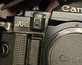Canon A1 Cameras and Lens Collection (sold as a package)