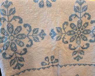 Beautiful Hand Made Cross Stitch/ Embroidered Linens