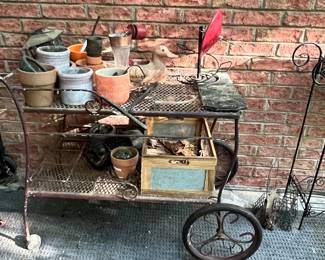 Antique tea cart