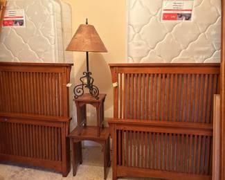 Twin beds with mattresses $250 each