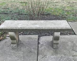 Concrete bench